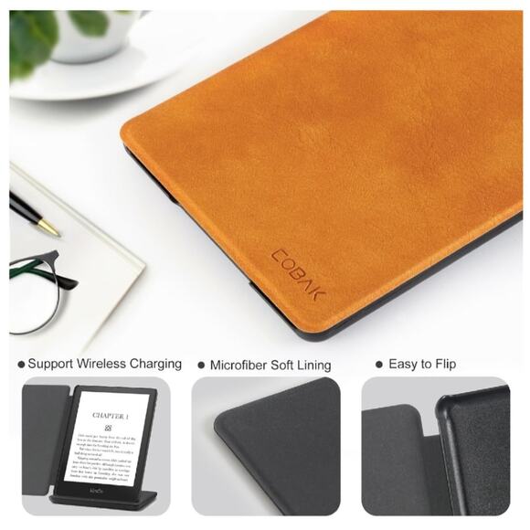 CoBak Case for ereader - All New PU Leather Smart Cover with Auto Sleep Wake - Picture 3 of 5